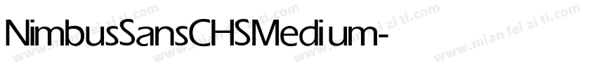 NimbusSansCHS Medium字体转换